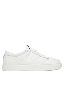 Calvin Klein Sneakersy Clean Cup Low Lace Tape HM0HM01898 Biały ze sklepu MODIVO w kategorii Buty sportowe męskie - zdjęcie 183813613