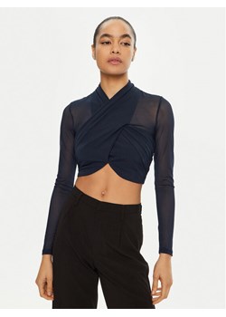 BARDOT Bluzka 55001TB2 Granatowy Slim Fit ze sklepu MODIVO w kategorii Bluzki damskie - zdjęcie 183813633