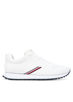 Tommy Hilfiger Sneakersy New Runner Eva Corpo Knit FM0FM05648 Biały ze sklepu MODIVO w kategorii Buty sportowe męskie - zdjęcie 183813642