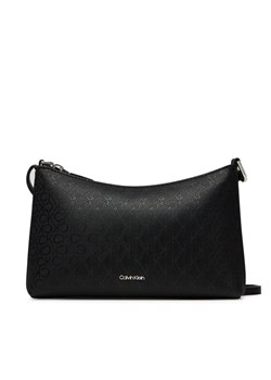 Calvin Klein Torebka Ck Must Aop Conv Logo Jqd Strap LV04F3099G Czarny ze sklepu MODIVO w kategorii Listonoszki - zdjęcie 183813652