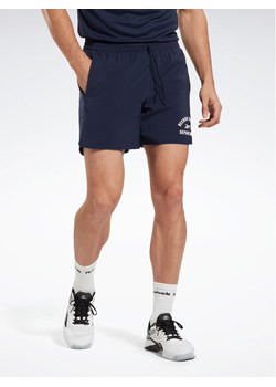 Reebok Szorty sportowe Training Graphic Woven Shorts HT3704 Niebieski ze sklepu MODIVO w kategorii Spodenki męskie - zdjęcie 183813671