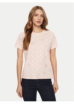 Guess T-Shirt V4YI04 I3Z14 Różowy Regular Fit ze sklepu MODIVO w kategorii Bluzki damskie - zdjęcie 183813713