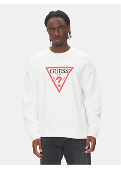 Guess Jeans Bluza M4YQ21 K9V31 Biały Oversize ze sklepu MODIVO w kategorii Bluzy męskie - zdjęcie 183813753