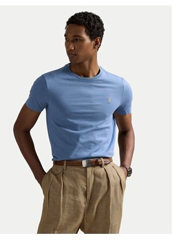 Polo Ralph Lauren T-Shirt 710671438430 Błękitny Custom Slim Fit ze sklepu MODIVO w kategorii T-shirty męskie - zdjęcie 183813754