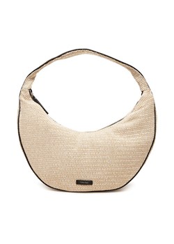 Calvin Klein Torebka Pinched Raffia Large Shoulder Ba LV04F3060G Beżowy ze sklepu MODIVO w kategorii Torebki damskie - zdjęcie 183813760