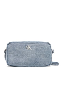 Calvin Klein Torebka Denim Ew Double Zip Camera Bag LV04F3226G Błękitny ze sklepu MODIVO w kategorii Listonoszki - zdjęcie 183813832