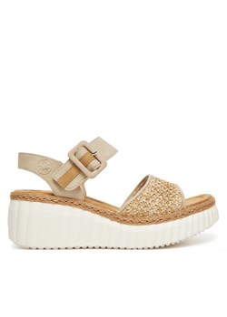 Rieker Sandały 69176-62 Beżowy ze sklepu MODIVO w kategorii Espadryle damskie - zdjęcie 183813893