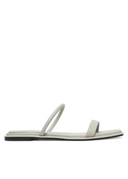 Calvin Klein Sandały Flat Sandal Squared 2-Bar Lth HW0HW02532 Beżowy ze sklepu MODIVO w kategorii Klapki damskie - zdjęcie 183813953