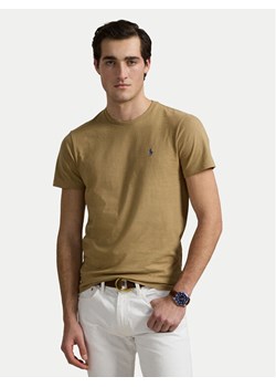 Polo Ralph Lauren T-Shirt 710671438429 Beżowy Custom Slim Fit ze sklepu MODIVO w kategorii T-shirty męskie - zdjęcie 183813980