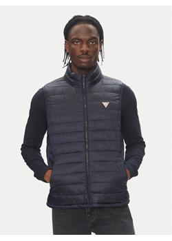 Guess Jeans Bezrękawnik M5RN55 WHAB2 Granatowy Regular Fit ze sklepu MODIVO w kategorii Kamizelki męskie - zdjęcie 183813991