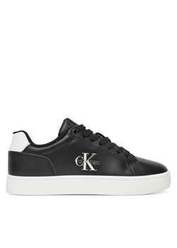 Calvin Klein Jeans Sneakersy Classic Cupsole Mono Lth Wn YW0YW01902 Czarny ze sklepu MODIVO w kategorii Buty sportowe damskie - zdjęcie 183814133