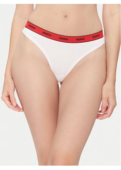 HUGO Stringi Thong Stripe Pyp 50545700 Biały ze sklepu MODIVO w kategorii Majtki damskie - zdjęcie 183814184