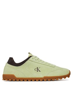 Calvin Klein Jeans Sneakersy Low Profile Runner Mg Sue YW0YW01898 Zielony ze sklepu MODIVO w kategorii Buty sportowe damskie - zdjęcie 183814280