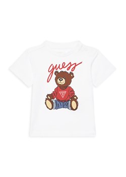Guess T-Shirt H4BT01 I3Z14 Biały Regular Fit ze sklepu MODIVO w kategorii Kaftaniki i bluzki - zdjęcie 183814363