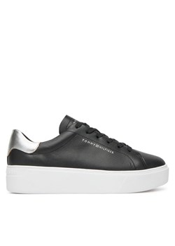 Tommy Hilfiger Sneakersy Essential Platform Court Sneaker FW0FW08756 Czarny ze sklepu MODIVO w kategorii Buty sportowe damskie - zdjęcie 183814401
