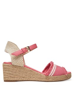 Tommy Hilfiger Espadryle Fringe Canvas Medium Wedge FW0FW08879 Różowy ze sklepu MODIVO w kategorii Espadryle damskie - zdjęcie 183814452
