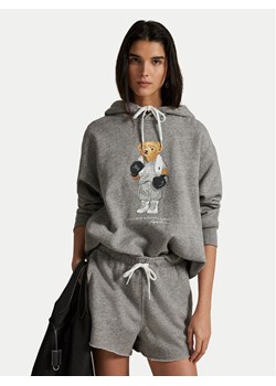 Polo Ralph Lauren Bluza 211971713001 Szary Relaxed Fit ze sklepu MODIVO w kategorii Bluzy damskie - zdjęcie 183814560