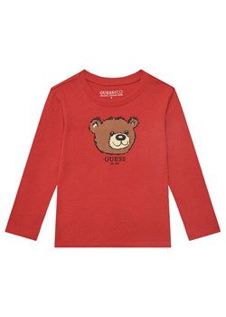 Guess Bluzka N5YI25 K8HM4 Czerwony Regular Fit ze sklepu MODIVO w kategorii Bluzki dziewczęce - zdjęcie 183814641