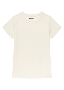 Guess T-Shirt J4RI49 J1314 Biały Regular Fit ze sklepu MODIVO w kategorii Bluzki dziewczęce - zdjęcie 183814721