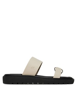 Calvin Klein Jeans Klapki Rope Sandal Soft Lth Mg YW0YW01864 Écru ze sklepu MODIVO w kategorii Klapki damskie - zdjęcie 183814942