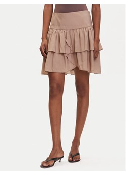 Vero Moda Spódnica mini Clara 10336425 Beżowy Regular Fit ze sklepu MODIVO w kategorii Spódnice - zdjęcie 183815050