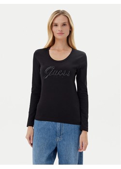 Guess Bluzka W5YI26 J1314 Czarny Slim Fit ze sklepu MODIVO w kategorii Bluzki damskie - zdjęcie 183815091