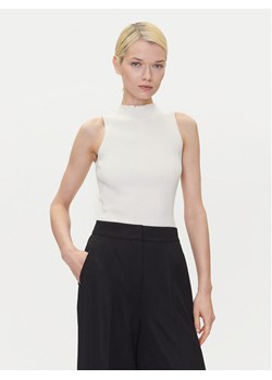 HUGO Sweter Sarepilk 50542597 Écru Slim Fit ze sklepu MODIVO w kategorii Swetry damskie - zdjęcie 183815112