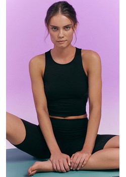 Esotiq damski crop top Bloovii Midrise 42808-99X, Kolor czarny, Rozmiar L, BLOOVII ze sklepu Primodo w kategorii Bluzki damskie - zdjęcie 183824631