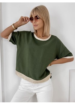 bluzka cerelia khaki one size ze sklepu UBRA w kategorii Bluzki damskie - zdjęcie 183825133