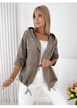 bluza junaria ciemnobeżowa one size ze sklepu UBRA w kategorii Bluzy damskie - zdjęcie 183825160