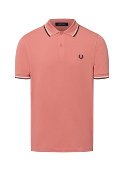 Fred Perry Męska koszulka polo Mężczyźni Bawełna koralowy jednolity ze sklepu vangraaf w kategorii T-shirty męskie - zdjęcie 183825930