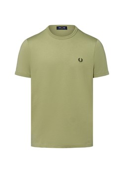 Fred Perry T-shirt męski Mężczyźni Bawełna trzcinowy jednolity ze sklepu vangraaf w kategorii T-shirty męskie - zdjęcie 183825934