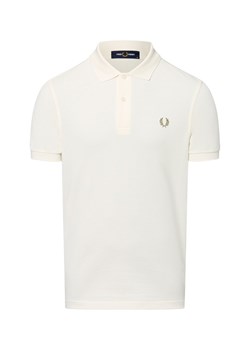 Fred Perry Męska koszulka polo Mężczyźni Bawełna écru jednolity ze sklepu vangraaf w kategorii T-shirty męskie - zdjęcie 183825944
