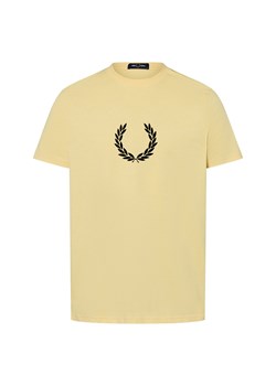 Fred Perry Koszulka męska Mężczyźni Bawełna żółty nadruk ze sklepu vangraaf w kategorii T-shirty męskie - zdjęcie 183825993