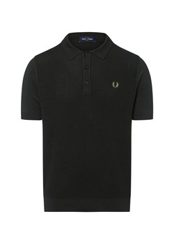 Fred Perry Męska koszulka polo Mężczyźni jodłowy jednolity ze sklepu vangraaf w kategorii Swetry męskie - zdjęcie 183825994