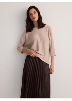 Reserved - Sweter z metalizowaną nitką - różowy - id: 288BX-38L - marki Reserved - 183826663 Reserved - Sweter z metalizowaną nitką - różowy ze sklepu Reserved w kategorii Swetry damskie - zdjęcie 183826663