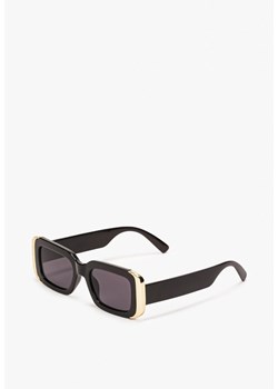 Czarne Okulary z Grubymi Oprawkami w Retro Stylu Isonitte ze sklepu born2be.pl w kategorii Okulary przeciwsłoneczne damskie - zdjęcie 183828184