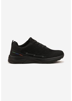 Czarne Buty Sportowe Sneakersy z Perforacją Ziraline ze sklepu born2be.pl w kategorii Buty sportowe męskie - zdjęcie 183831973