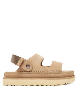 Sandały Ugg W Goldenstar Glide 1167399 Beżowy ze sklepu eobuwie.pl w kategorii Sandały damskie - zdjęcie 183832164