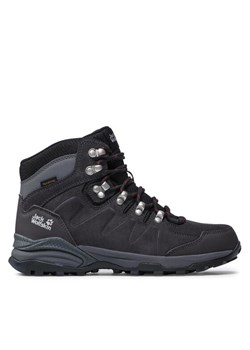 Trekkingi Jack Wolfskin Refugio Texapore Mid W 4050871 Szary ze sklepu eobuwie.pl w kategorii Buty trekkingowe damskie - zdjęcie 183832241