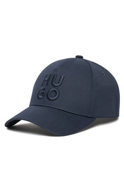 Czapka z daszkiem HUGO Jude 50533409 Granatowy ze sklepu eobuwie.pl w kategorii Czapki z daszkiem męskie - zdjęcie 183832270