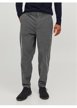 Jack&Jones Spodnie materiałowe 12237547 Szary Tapered Fit ze sklepu MODIVO w kategorii Spodnie męskie - zdjęcie 183833090