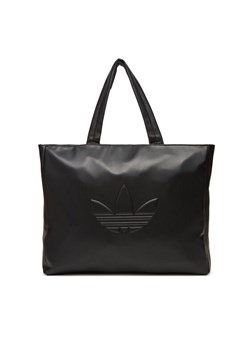 adidas Torebka Polyurethane Shopper Outline Trefoil JC6000 Czarny ze sklepu MODIVO w kategorii Torby Shopper bag - zdjęcie 183833330