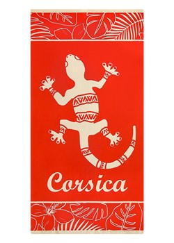 Le Comptoir de la Plage Ręcznik plażowy &quot;Tuara&quot; w kolorze pomarańczowym - 140 x 70 cm ze sklepu Limango Polska w kategorii Ręczniki - zdjęcie 183837591