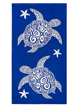Le Comptoir de la Plage Ręcznik plażowy &quot;Bari&quot; w kolorze niebieskim - 170 x 90 cm ze sklepu Limango Polska w kategorii Ręczniki - zdjęcie 183837601