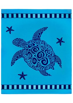 Le Comptoir de la Plage Ręcznik plażowy &quot;Galapagos&quot; w kolorze niebieskim - 170 x 140 cm ze sklepu Limango Polska w kategorii Ręczniki - zdjęcie 183837613