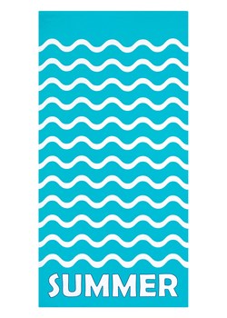 Le Comptoir de la Plage Ręcznik plażowy &quot;Vague-Pop&quot; w kolorze turkusowym - 150 x 75 cm ze sklepu Limango Polska w kategorii Ręczniki - zdjęcie 183837621