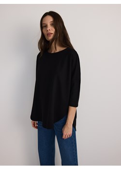 Reserved - Longsleeve z modalem - czarny ze sklepu Reserved w kategorii Bluzki damskie - zdjęcie 183838252