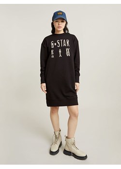 G-Star Sukienka dresowa w kolorze czarnym ze sklepu Limango Polska w kategorii Sukienki - zdjęcie 183838493