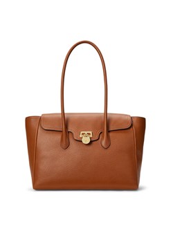 Torebka LAUREN RALPH LAUREN 431966862002 Brązowy ze sklepu eobuwie.pl w kategorii Torby Shopper bag - zdjęcie 183838773